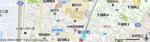 愛知県碧南市新川町周辺の地図