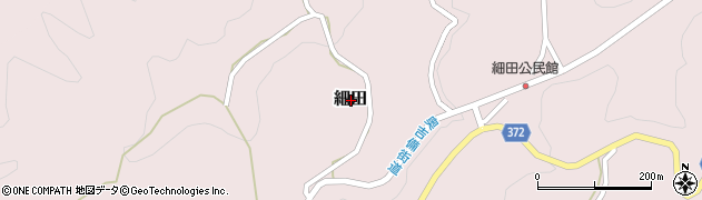 岡山県加賀郡吉備中央町細田周辺の地図
