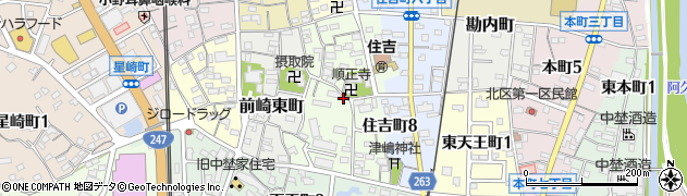 愛知県半田市堀崎町周辺の地図