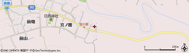 愛知県新城市日吉（宮ノ腰）周辺の地図