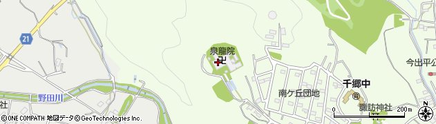 泉竜院周辺の地図