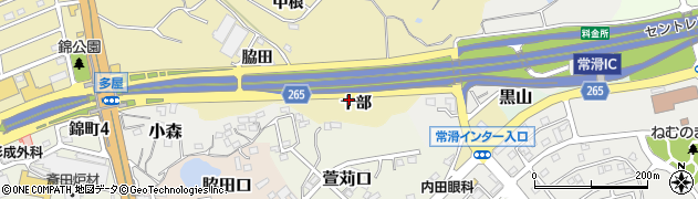 愛知県常滑市多屋十部11周辺の地図