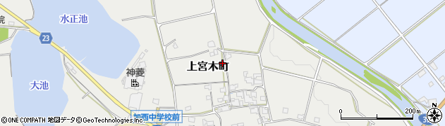 兵庫県加西市上宮木町357周辺の地図