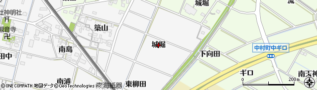 愛知県岡崎市下三ツ木町（城堀）周辺の地図