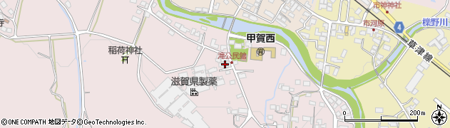 滋賀県甲賀市甲賀町滝883周辺の地図