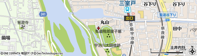 京都府宇治市莵道（丸山）周辺の地図