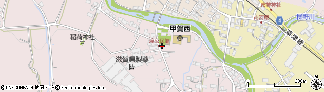 滋賀県甲賀市甲賀町滝817周辺の地図