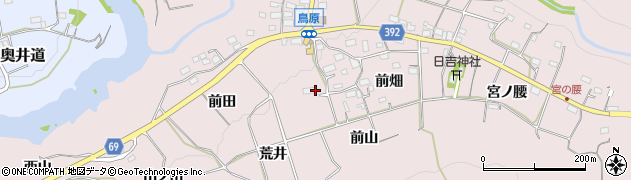 愛知県新城市日吉（荒井）周辺の地図