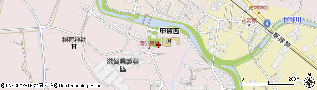 滋賀県甲賀市甲賀町滝816周辺の地図