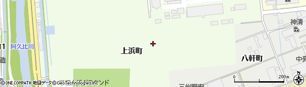 愛知県半田市上浜町周辺の地図