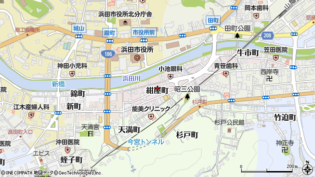 〒697-0031 島根県浜田市紺屋町の地図