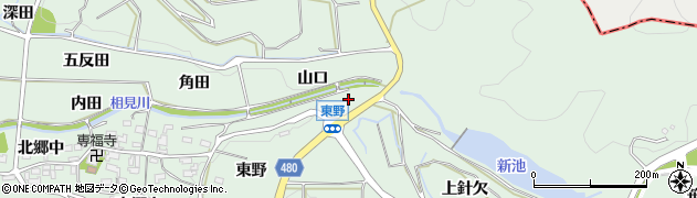 愛知県幸田町（額田郡）長嶺（花駕）周辺の地図