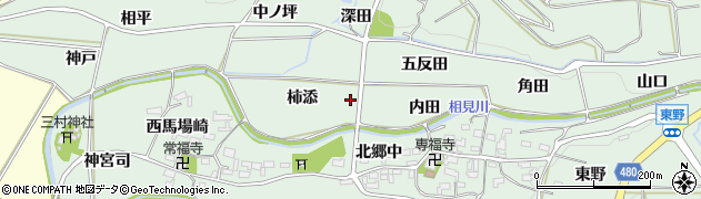 愛知県幸田町（額田郡）長嶺周辺の地図