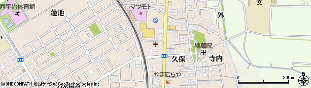 京都府宇治市小倉町久保116周辺の地図