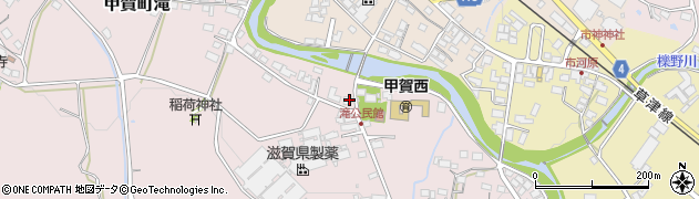 滋賀県甲賀市甲賀町滝866周辺の地図