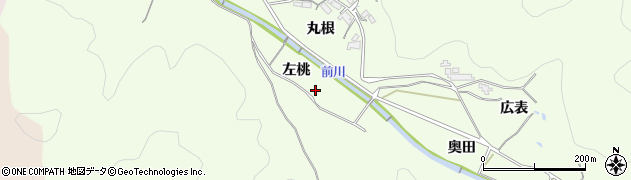 愛知県岡崎市鶇巣町（左桃）周辺の地図