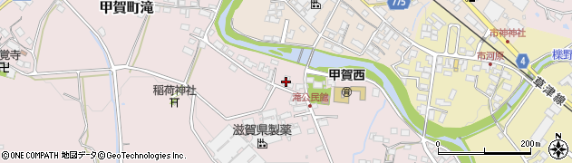 滋賀県甲賀市甲賀町滝864周辺の地図