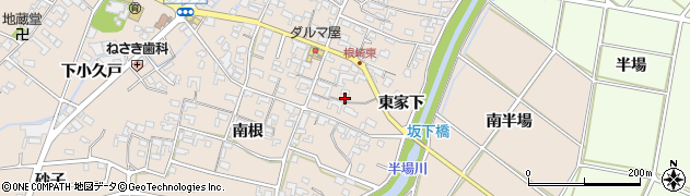 愛知県安城市根崎町南根58周辺の地図