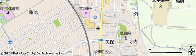 京都府宇治市小倉町久保119周辺の地図