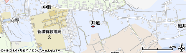 愛知県新城市井道周辺の地図