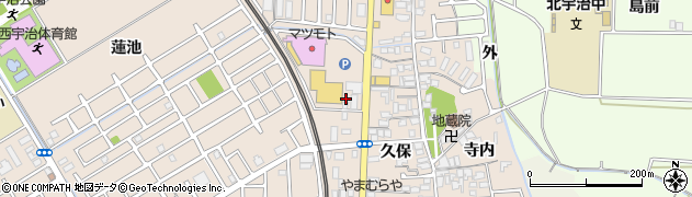 京都府宇治市小倉町久保120周辺の地図