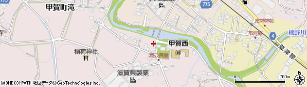 滋賀県甲賀市甲賀町滝865周辺の地図