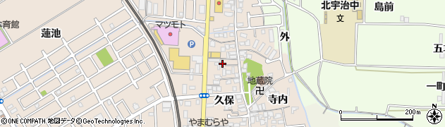 京都府宇治市小倉町久保18周辺の地図
