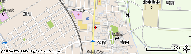 京都府宇治市小倉町久保16周辺の地図