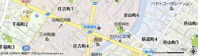 西尾信用金庫辻支店周辺の地図