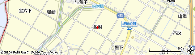 愛知県幸田町（額田郡）坂崎（船附）周辺の地図