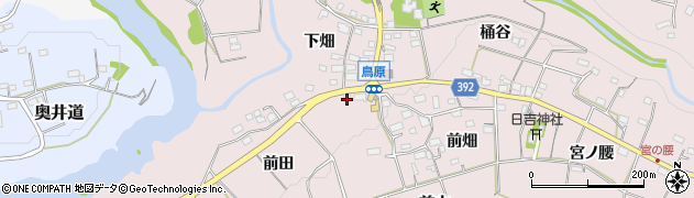愛知県新城市日吉（前田）周辺の地図
