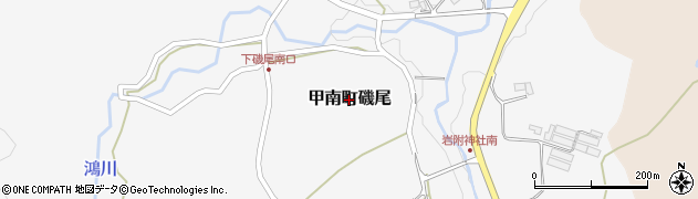 滋賀県甲賀市甲南町磯尾周辺の地図