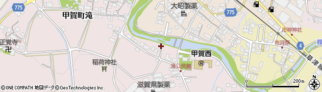 滋賀県甲賀市甲賀町滝939周辺の地図