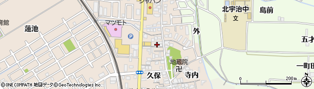 京都府宇治市小倉町久保12周辺の地図