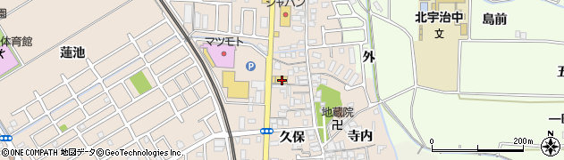京都府宇治市小倉町久保15周辺の地図