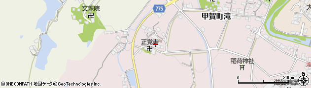滋賀県甲賀市甲賀町滝2127周辺の地図