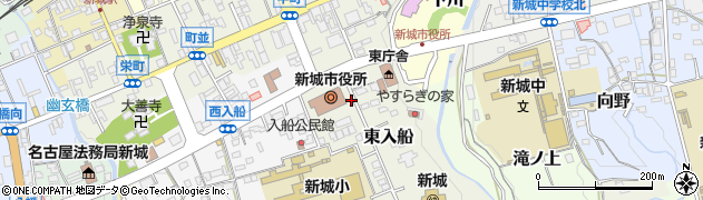 新城市役所　行政課周辺の地図
