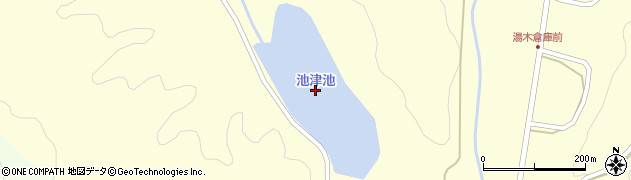 池津池周辺の地図