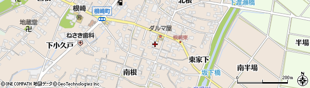 愛知県安城市根崎町南根34周辺の地図