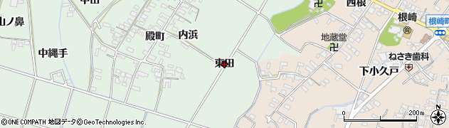 愛知県安城市東端町（東田）周辺の地図