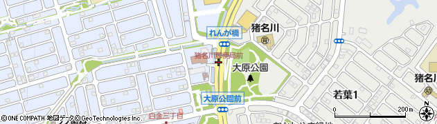 猪名川郵便局前周辺の地図