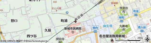 愛知県新城市杉山（町浦）周辺の地図