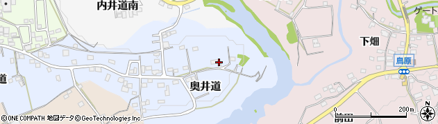 愛知県新城市奥井道周辺の地図