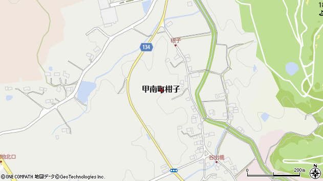 〒520-3306 滋賀県甲賀市甲南町柑子の地図