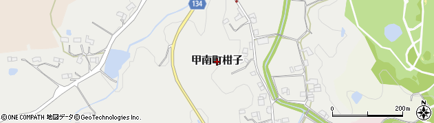 滋賀県甲賀市甲南町柑子周辺の地図