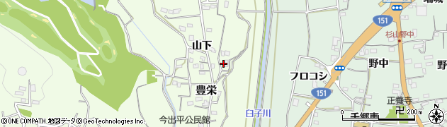 愛知県新城市豊栄（萸ケ本）周辺の地図