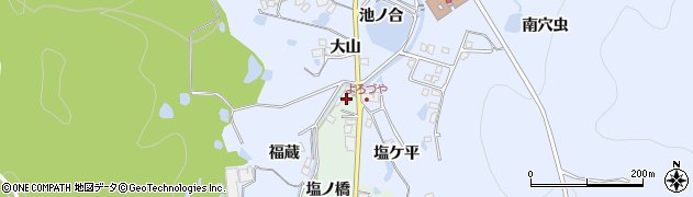 兵庫県宝塚市境野塩ノ橋30周辺の地図