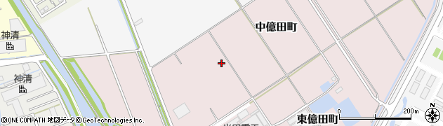 愛知県半田市中億田町周辺の地図