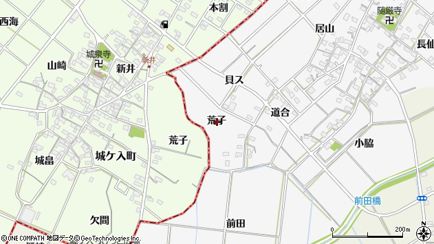 〒445-0801 愛知県西尾市南中根町の地図
