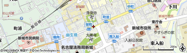 新城栄町・新城駅口周辺の地図